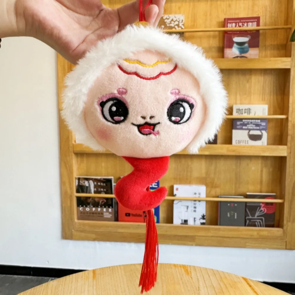 

Spring Festival 2025 Snake Year Mascot Toy Lucky Cartoon 2025 New Year Pendant Hanging Decoration Silicone Snake Keychain
