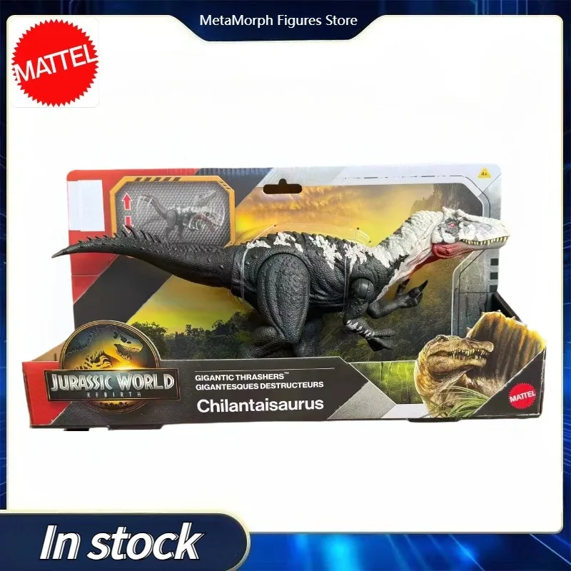Original Mattel Jurassic World Rebirth Gigantic Thrashers Chilantaisaurus Action Toys Figure Collection Models
