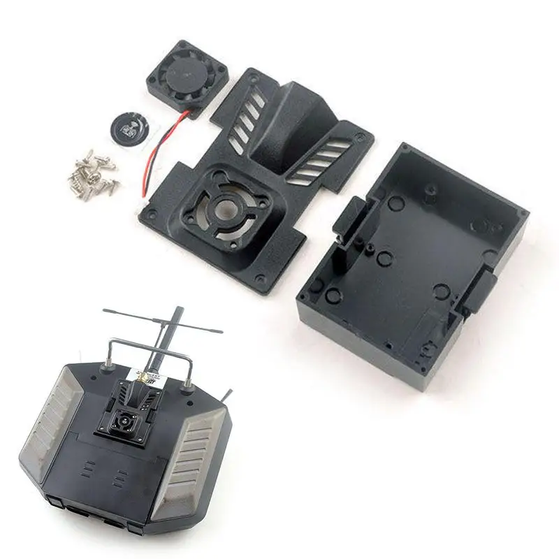 RC Transmitter Cooling Case Kit With Efficient Heat Dissipation Fan And All Mounting Hardware Perfect For RC Car Drone
