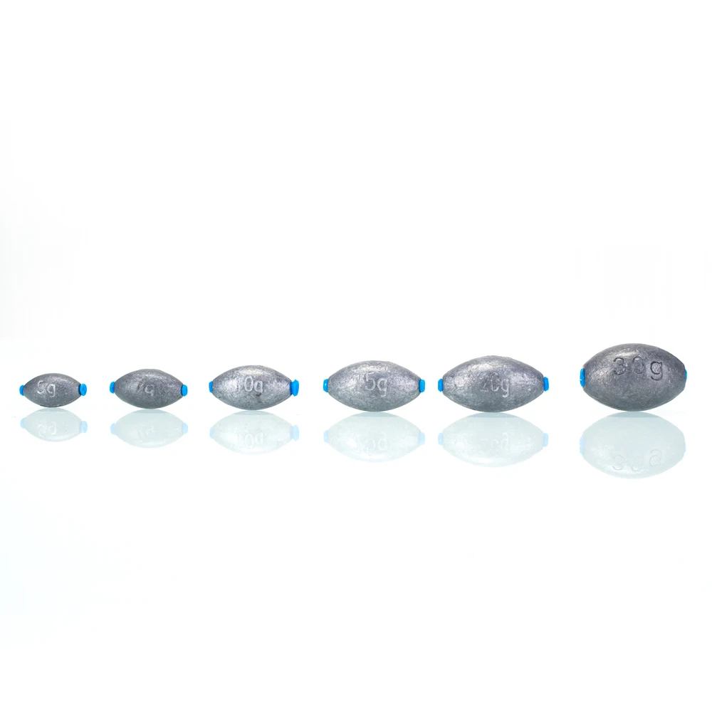 10Pcs Angeln Platinen Olive Form Angeln Zubehör 5G/7G/10G/15G/20G/30G Angeln Blei Gewicht Kunststoff Kern Für Lange Casting – Detail 8