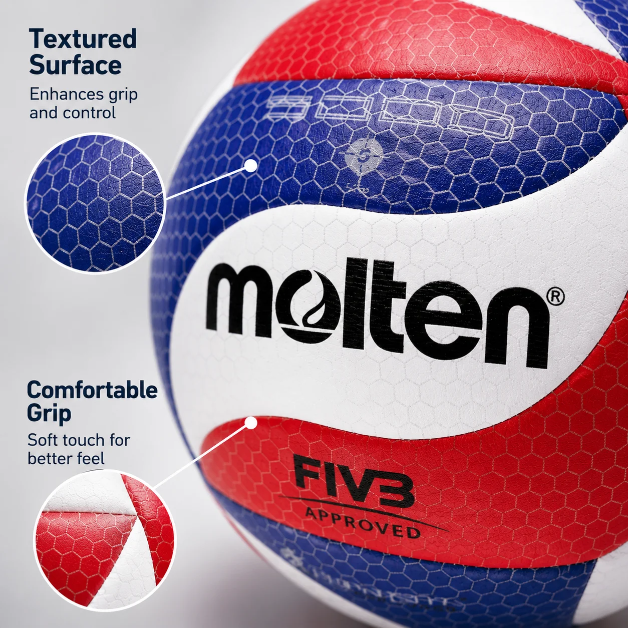 High Quality Volleyball Wear Resistant PU Surface Game Ball for Training Competition Indoor Outdoor Sports Equipment view 4