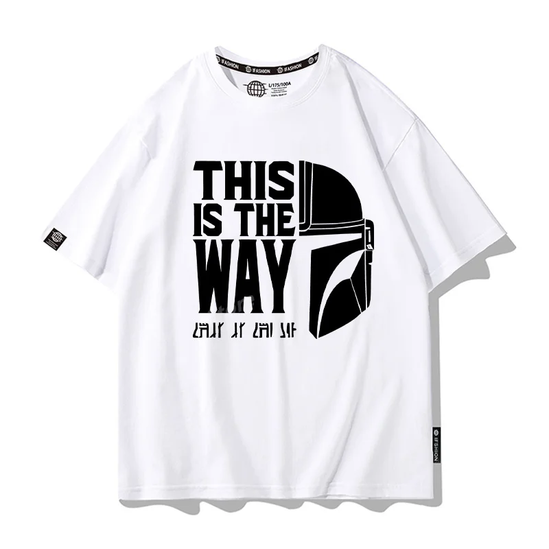 (Uniqlo) Star Wars T-shirt short sleeve Men Cotton T-shirt Anime T-shirt Summer Women Cotton T-Shirt Mens Clothing Tshirts