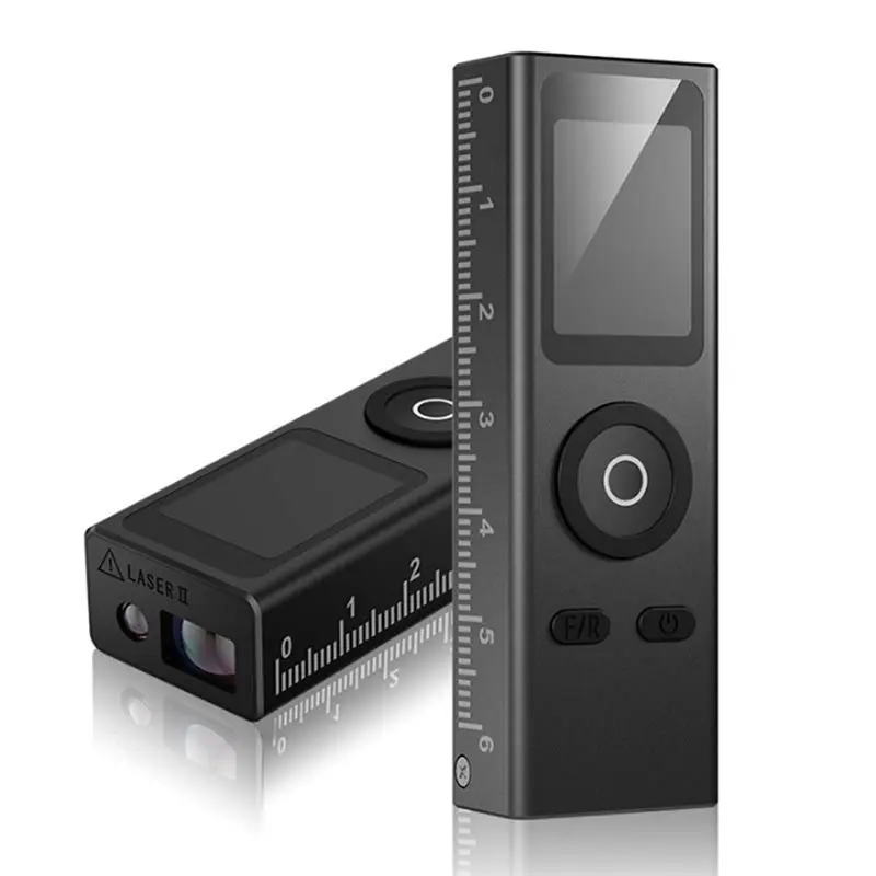 Mini Pocket Size Laser Measuring Tool, Keychain Laser Tape Measure, Digital 100Ft,± 2Mm, In/FT/M Metal Body