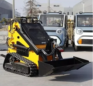 Cheap Mini Skid Steer Loader For Sale 4 In 1 Bucket Wheel Loader Diesel Mini Wheel Mini Skid Steer Loader