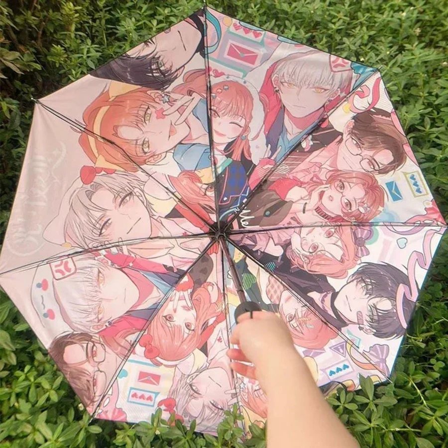 

Game Light and Night Charlie Osborn Cosplay Vinyl Umbrella Uv Bumbershoot Collapsible Rainshade Double Rain Brolly Xmas Gift