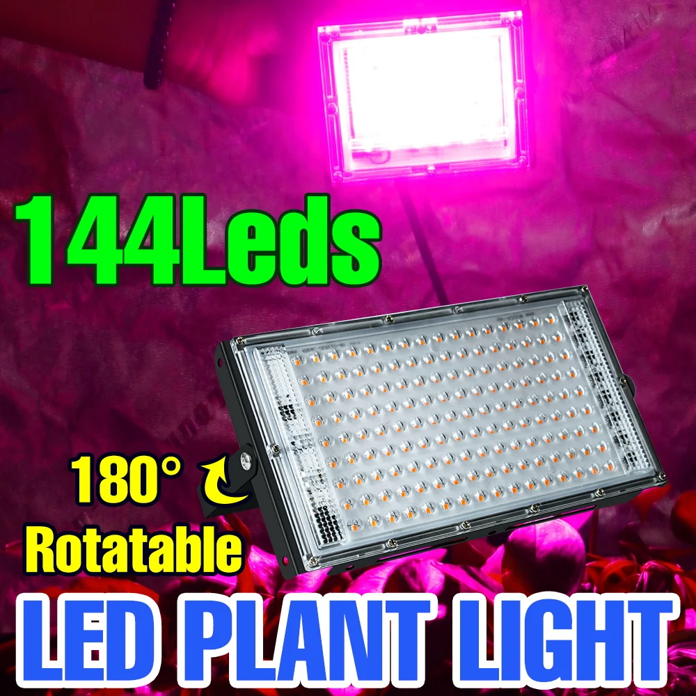 

200W LED Full Spectrum Grow Light 220V Greenhouse Plant Succulent Seeds Fill Lamp Indoor Flower Hydroponic Lighting 100W 50W 25W