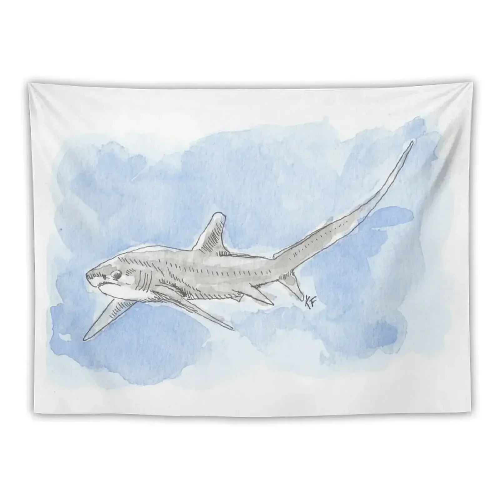 

Thresher Shark Tapestry Wall Hanging Wall Room Decoration Korean Style Kawaii Room Decor Tapestry