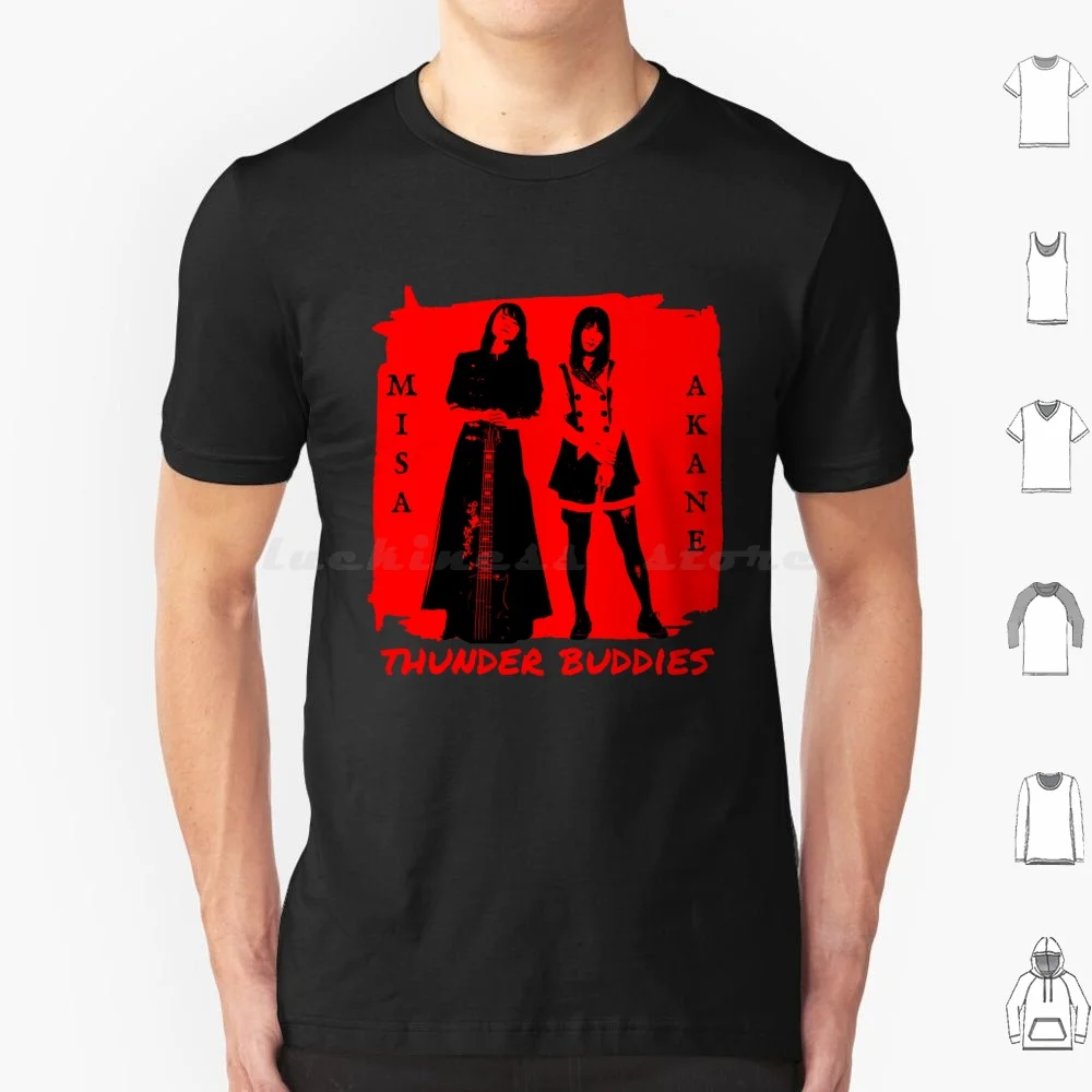 Band Maid-Thunder Buddies T Shirt 6xl Cotton Cool Tee Band Maid Bandmaid Japan Metal Hard Band Jrock Jmetal Music Silhouette