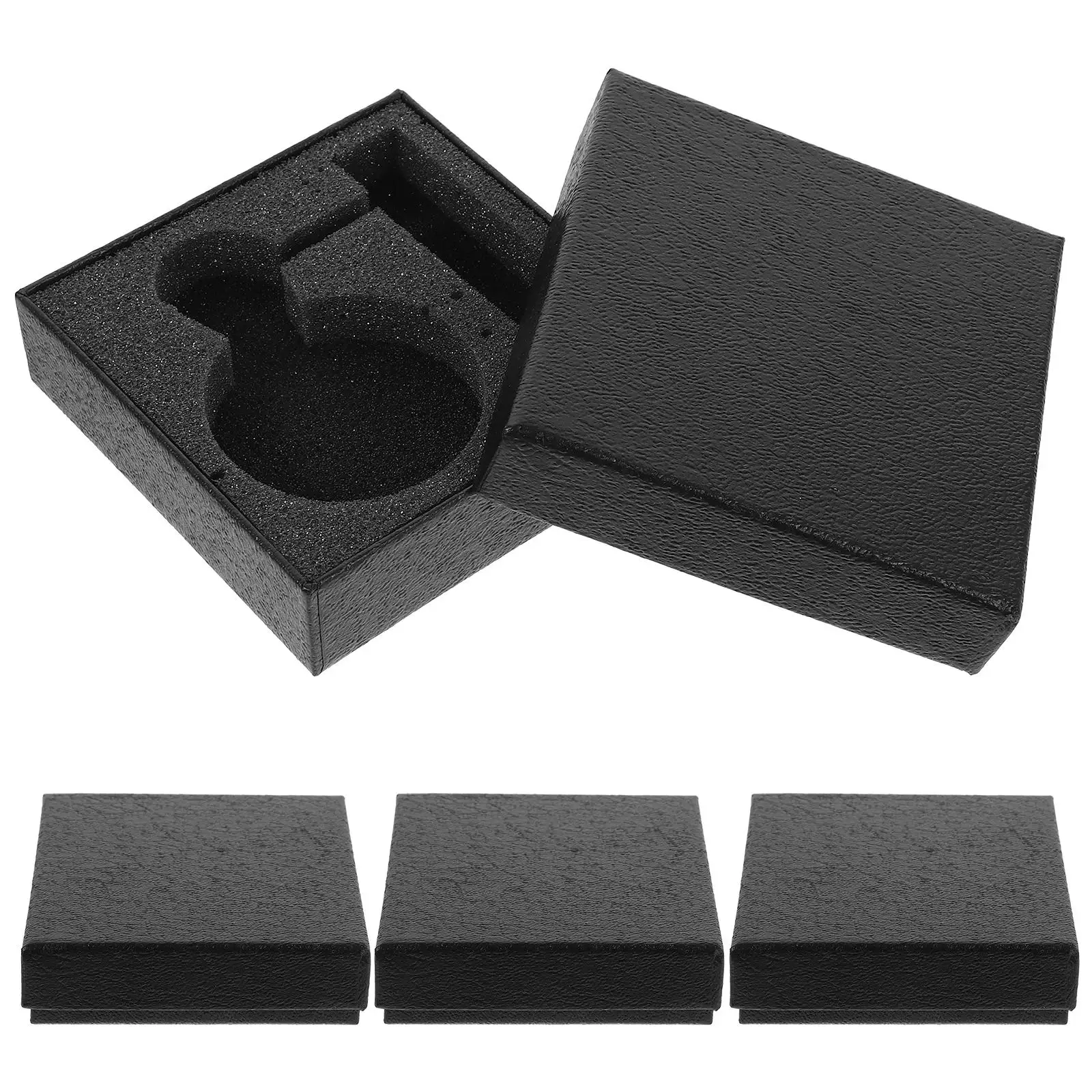 4 Pcs Pocket Watch Packaging Box Small Women Boxes Mens Watches Vintage Case Travel - view 6