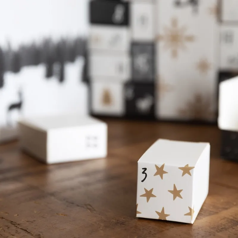 custom.Custom Luxury Paper Advent Calendar Box Kids Personalized Printing Embossing Coating Mystery Packag