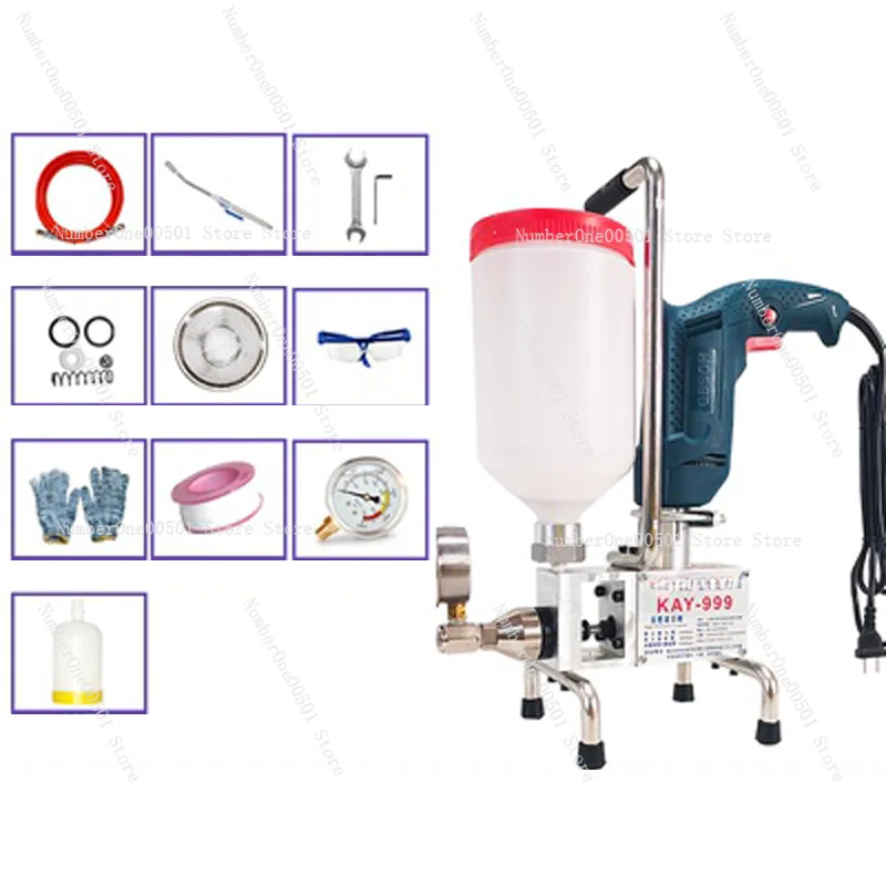 High Pressure Waterproof Grouting Machine Epoxy/Polyurethane Syringe Pump Leakage Tool Ky-999 910W