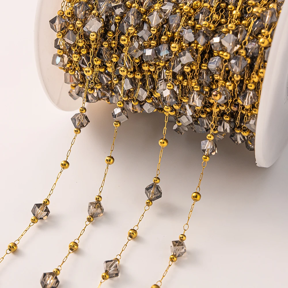 

1 метр нержавеющая сталь нерегулярная хрустальная цепочка для DIY ожерелья ручной работы браслеты принадлежности для изготовления ювелирных изделий аксессуары оптом