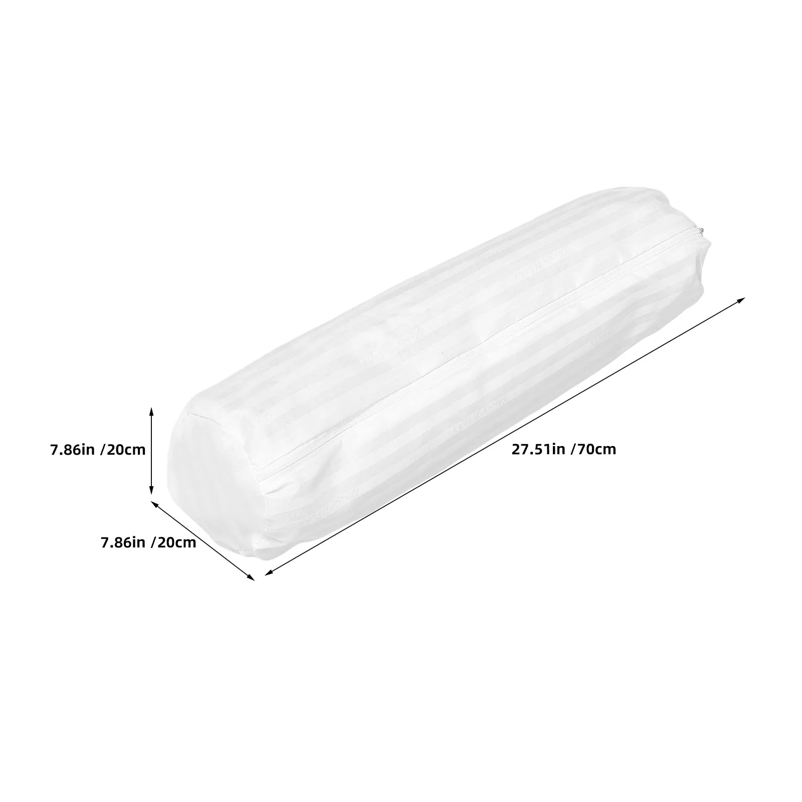 Bolster Neck Pillow Cover Cylindrical Pillowcase Zipper Bone Neck Roll Protector for Yoga Spa Lumbar Pillow