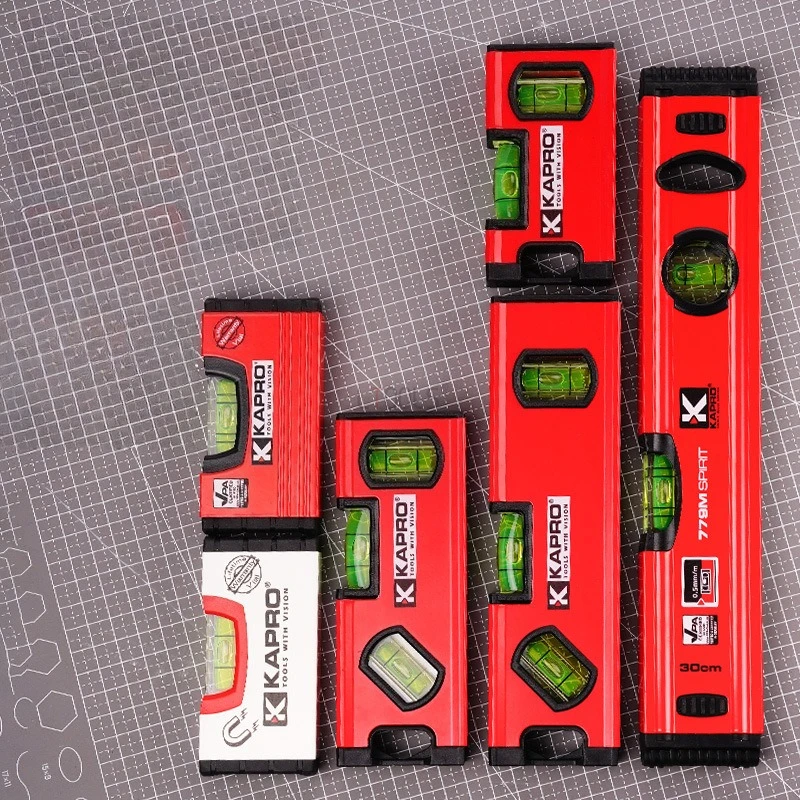 

Handy Pocket Spirit Level Magnetic High Precision Aluminum Alloy Construction Leveling Tool Measurement Bubble Level Gauge