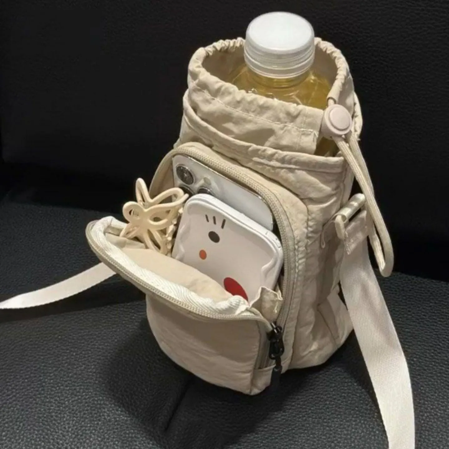 New Lightweight Crossbody Phone Bag for Women Outdoor Sports Cycling Bag Water Bottle Holder Travel Bag Knot Design view 2