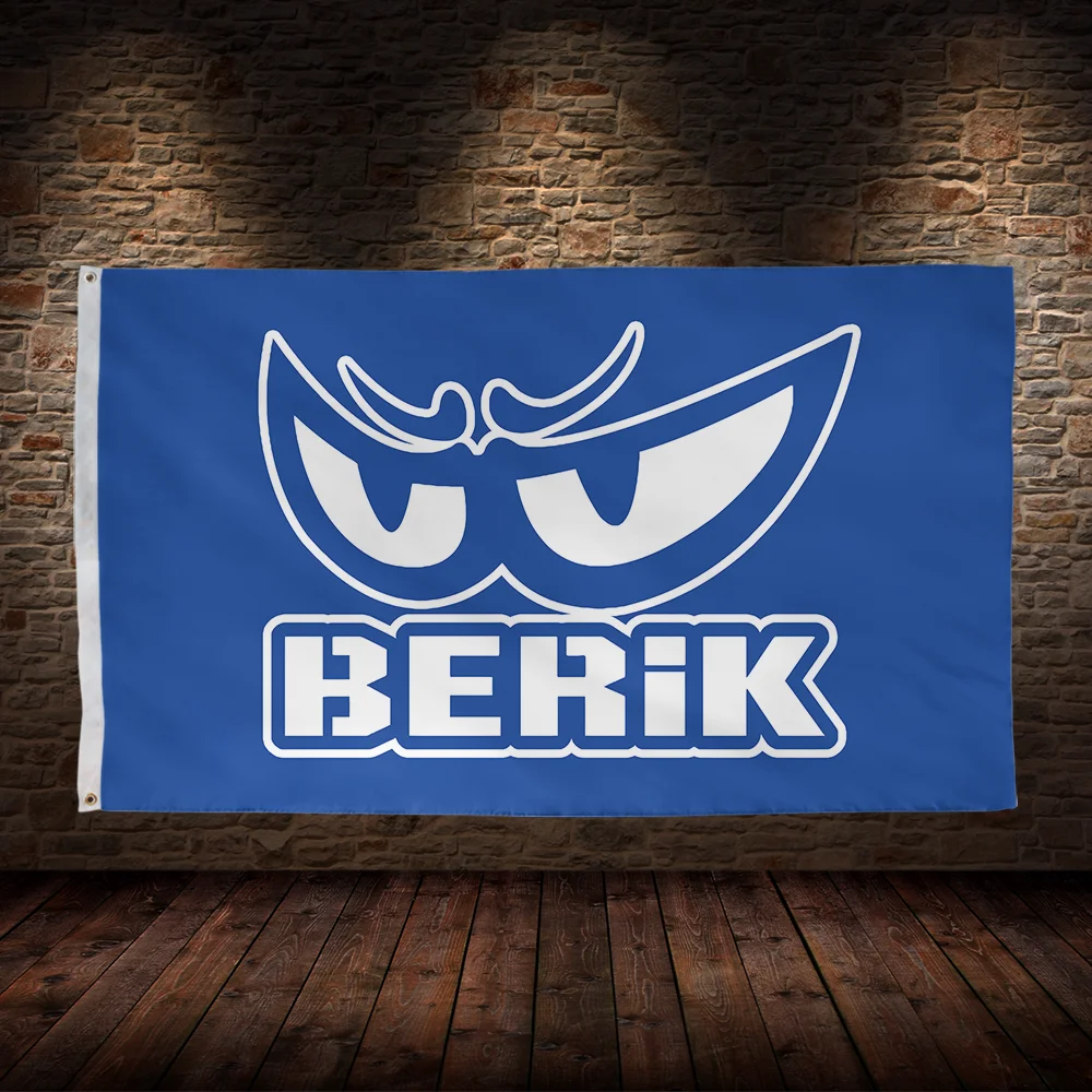 ب-علم سباق Beriks ، بوليستر ، مطبوع ، سيارات ، غرفة ، ديكور مرآب ، 3 × 5 قدم