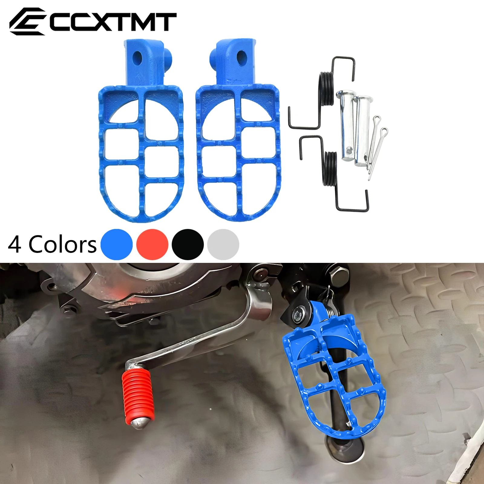 

Motorcycle Foot Pegs Pedal For Yamaha PW50 PW80 TW200 PW 50 80 TW 200 For Honda XR50R CRF50 CRF70 CRF80 CRF100F Footrests Parts