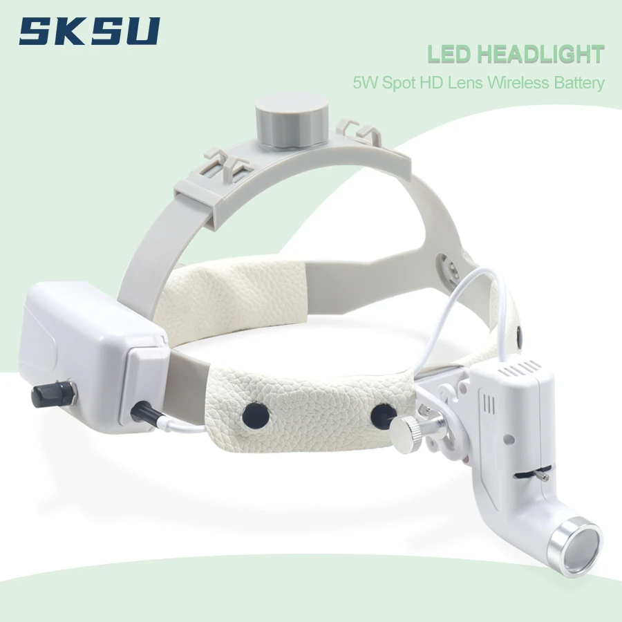 ENT Dental Headlight 5W LED Lamp For Dental Loupes Surgical Loupes Surgery Light Lamp For Dentist Medical Light Dentistry