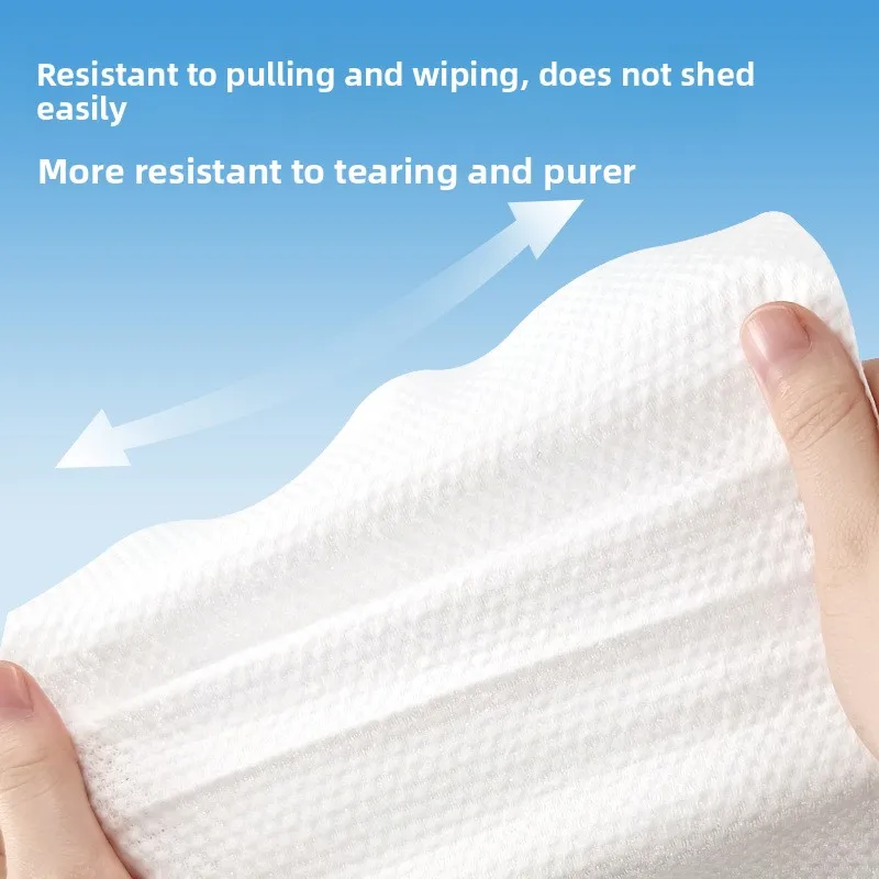 Disposable Face Towel 3-pack Plant-based Soft Fiber Wet Dry Dual-use Cleansing Towel For Makeup Removal And Daily Cleaning