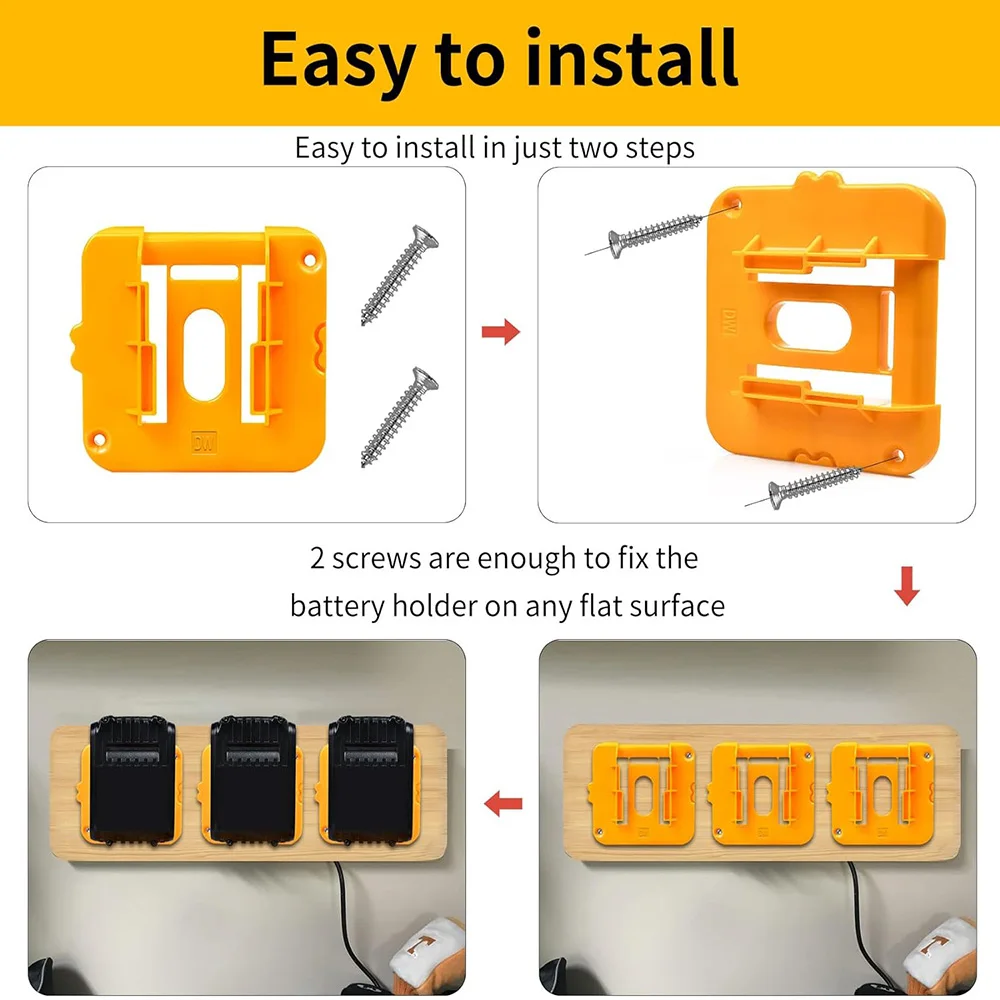 Voor Makita Voor Milwaukee Voor Dewalt 18V Li-Ion Batterij Batterij Houder Accu Mount Accu Dock Houder Batterij Basisbeugel