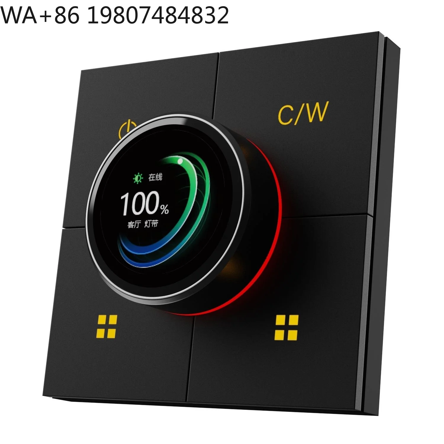 Zigbee Smart Knob Dimmer Wall Switch 10A 250V APP Remote Alexa Voice Scene Linkage Home Automation Panel