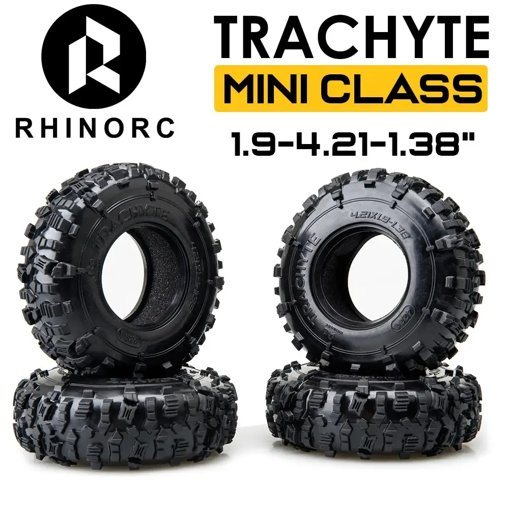 RHINORC 4Pcs 1.9 inch Competition Tires Super Sticky For Mini Class Axial 1/18 UTB18 CAPRA