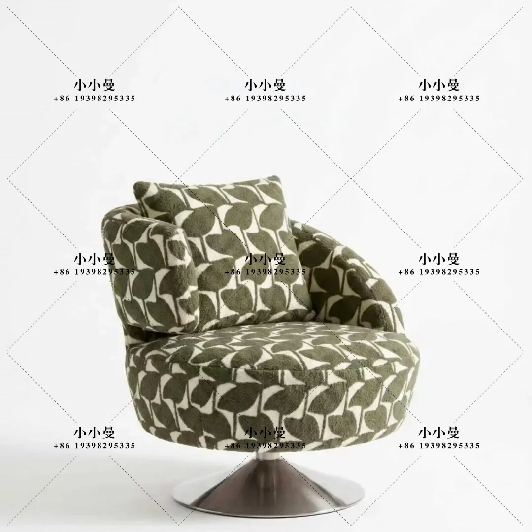 Nordic style living room sitting area single sofa chair light luxury leisure living room balcony