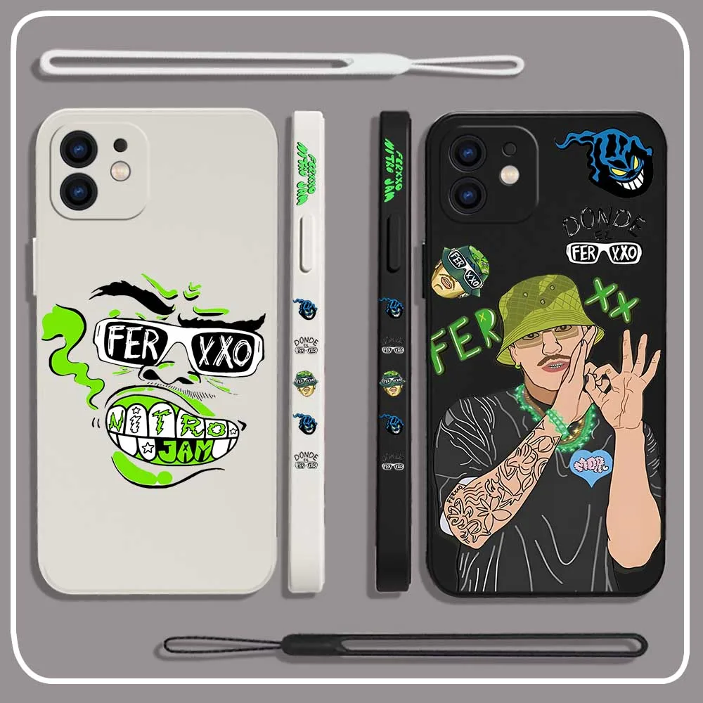 Singer F-Feid Ferxxo SIXDO Phone Case For iPhone 15 14 13 12 11 Pro Max Mini X XR XSMAX SE 8 7 6S Plus Soft Liquid Silicone