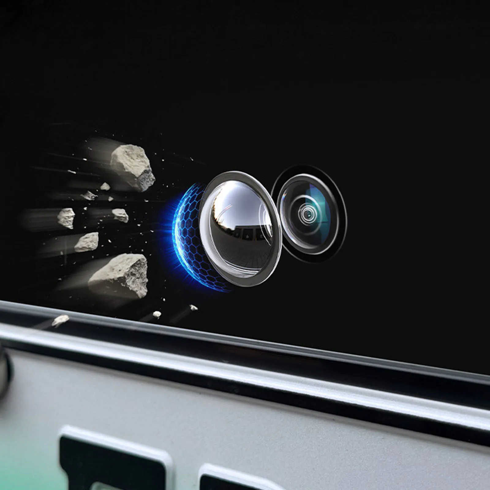 

2pcs Car Camera Protective Cover 360° All-Round Protection Gift Boxed Camera Lens Cover Kit for Car Auto Camera Accessory