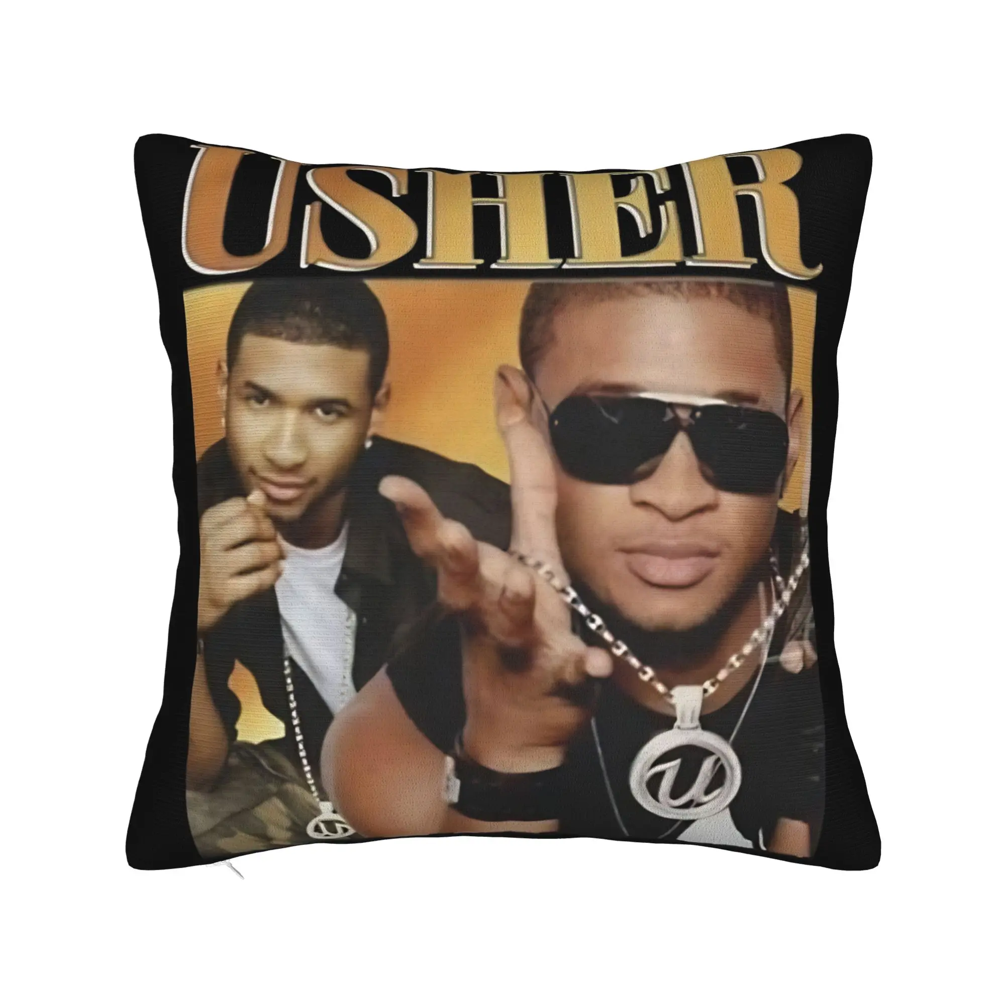 Chris Brown And Usher The Rb Tour Pillow Cover  Raymond And Brown Comfy Cushion Cover  Pillow Case For Wedding Party Home Decor