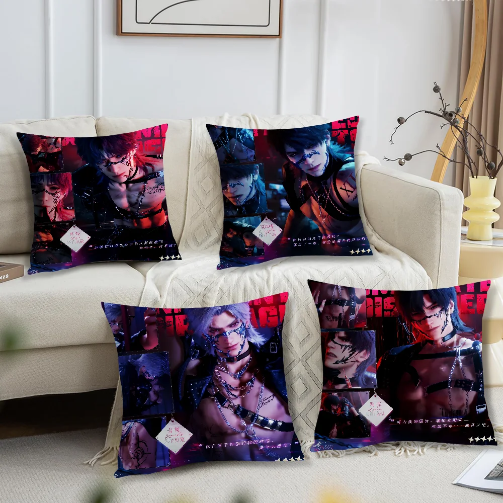 new card Love and Deepspace Sylus Caleb soft Comfortable Pillow Case for Sofa Living Room Home office Decor Protective Covers