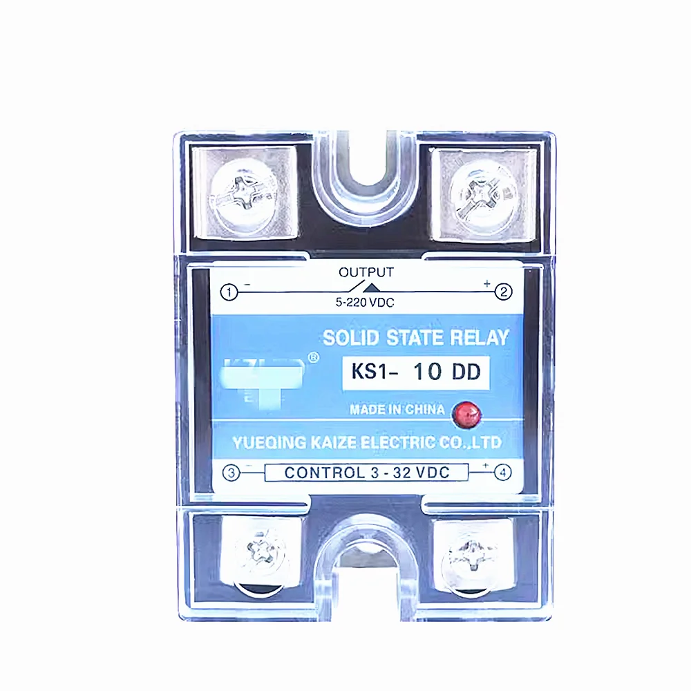 

KS1-10DD Solid-state non-contact relay 24V DC control DC 10A with lamp DC solid state relays