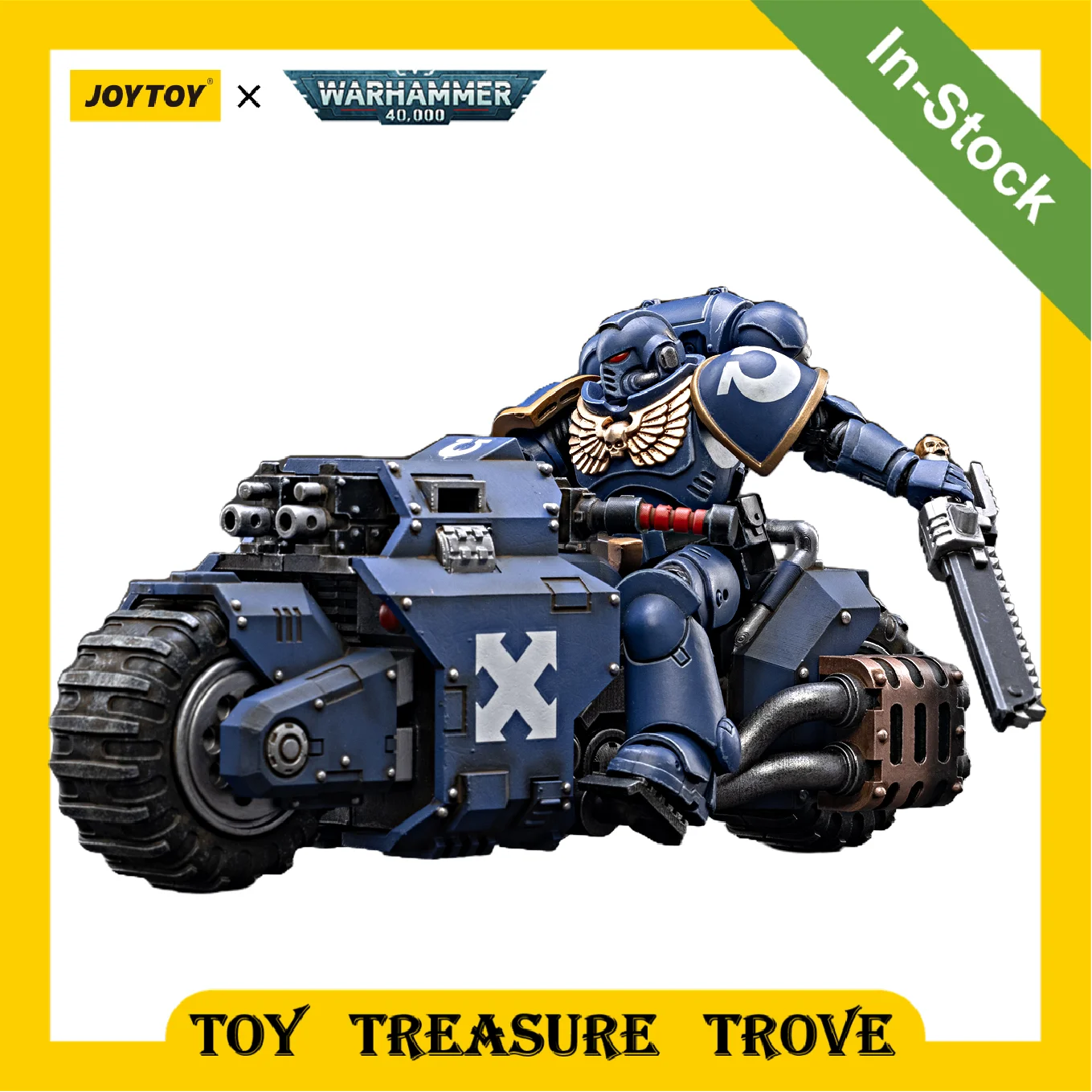 

[IN STOCK] JOYTOY Warhammer 40k 1/18 Action Figure Space Marines Ultramarines Outriders (Excluding characters) Toy Colleciton