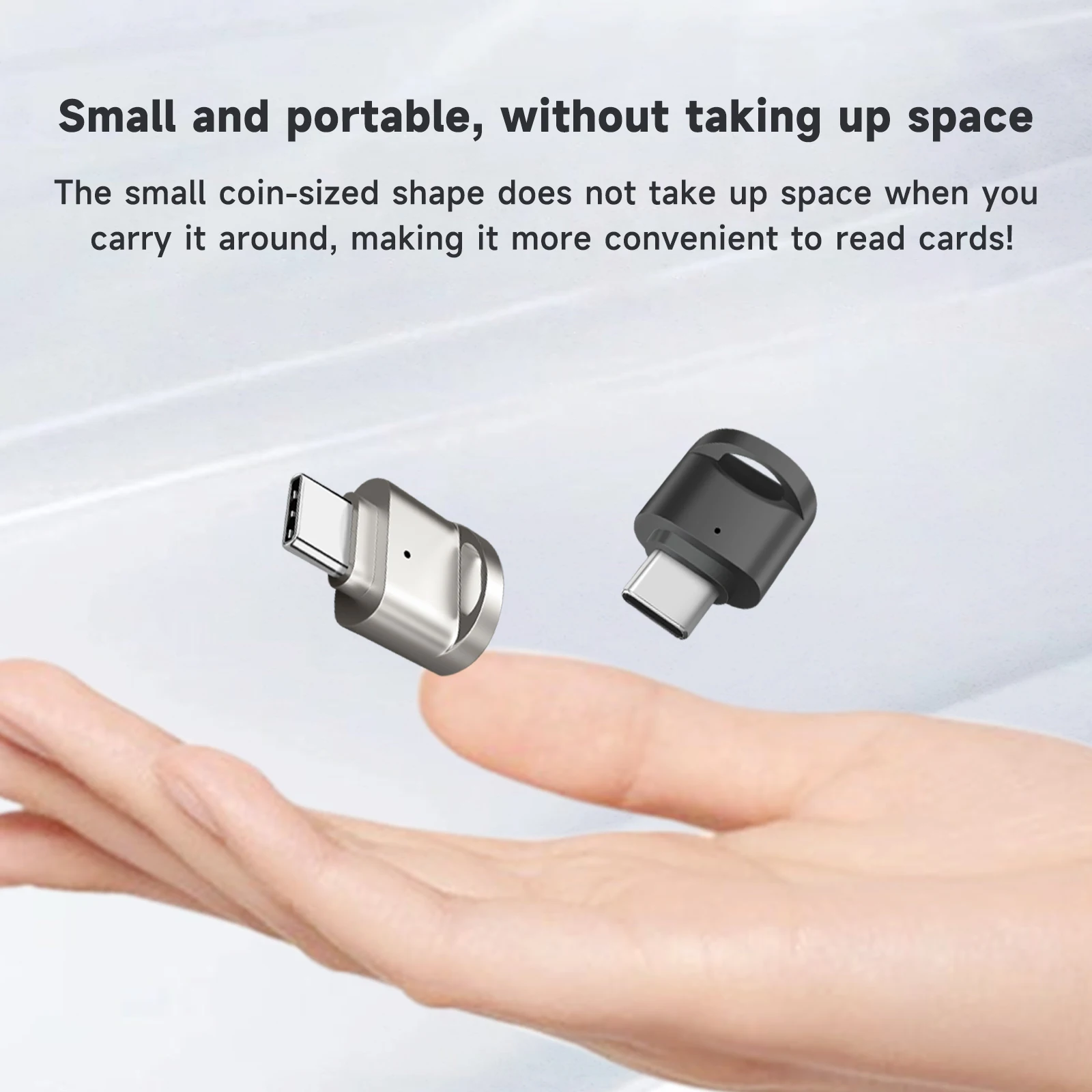 Mini Type-C USB 3.0 إلى SD Micro SD TF قارئ بطاقات بطاقة الذاكرة لقارئ بطاقات الألومنيوم Samsung Huawei Xiaomi