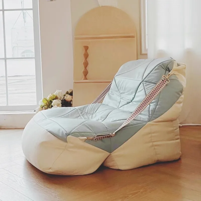 

MOMO Dun Dun Bean Bag Designer Sofa Bedroom Small Lazy Sofa Tatami Reclining And Sleeping Balcony Chair Sponge Filling