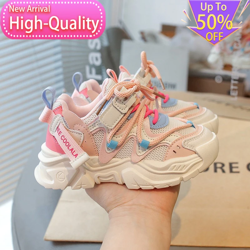 New Summer Soft Childrens Sports Shoes Trendy and Versatile Stable Running Shoes Campus Foot Protection Breathable Casual Shoes - view 4
