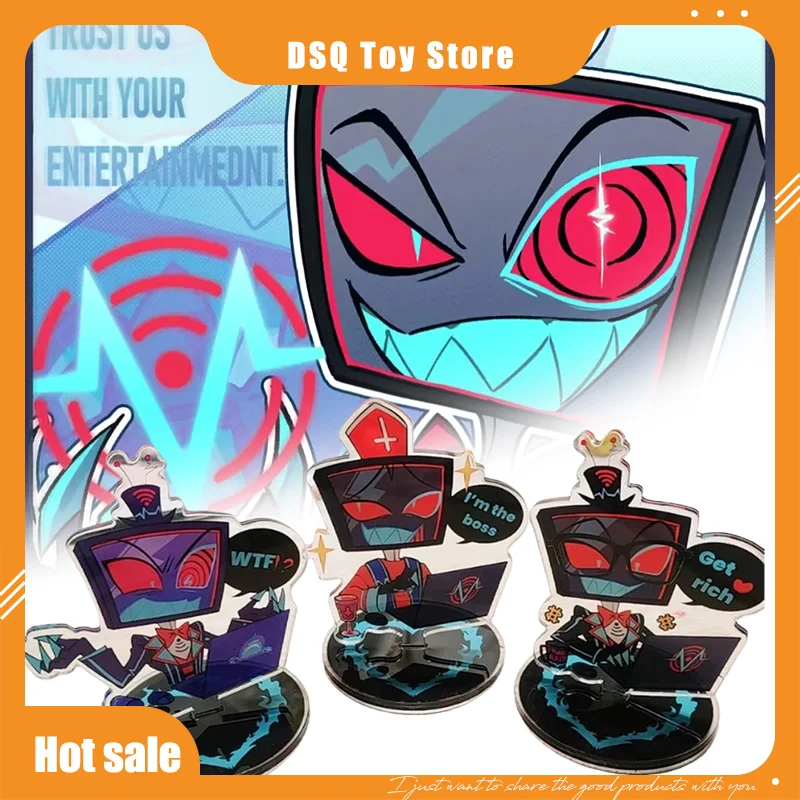 

Hazbin Hotel Plush Ox President Office Laptop Fan 10 Cm Acrylic Stand Keychain Pp Clip Series Personalized Trendy Accessories