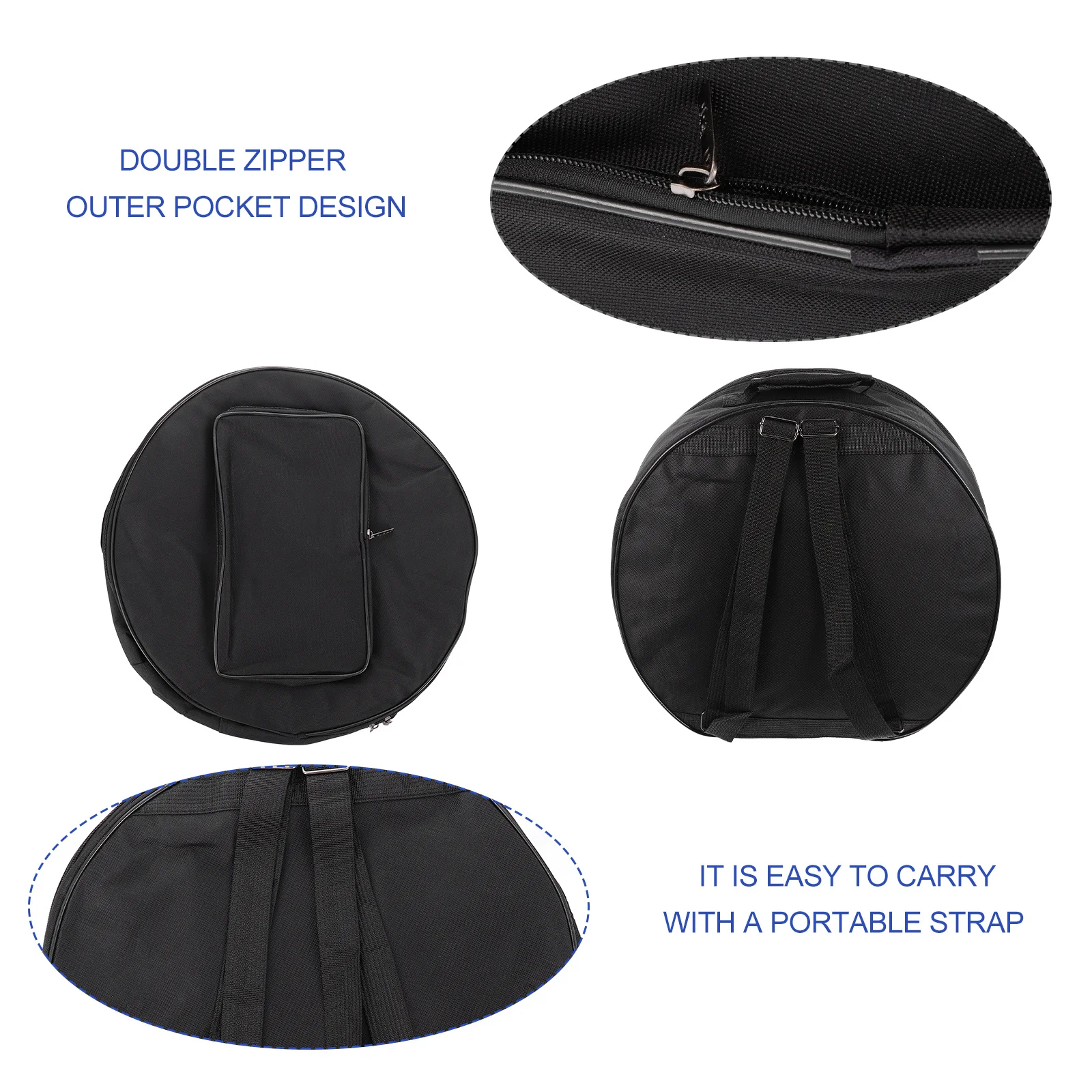 

13-14 Inch Percussion Instruments Accessories Durable Comfortable Breathable Portable Strap Practical Safe Quality Assurance