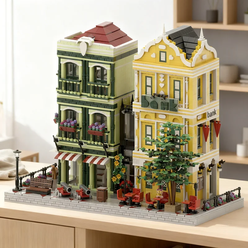 

Набор строительных блоков MOC «Карибский банк» (4225 деталей) – модель для сборки, подарок своими руками, креативный коллекционный предмет, декор для дома и офиса, премиум-класс для взрослых и детей