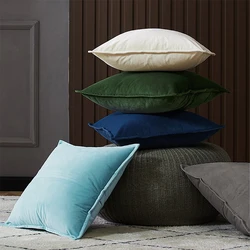 Velvet Pillow Covers Home Decor Pillowcase 60*60 Cushion Cover Lightweight Velour Pillowcase for Sofa Bed Living Room 50*50