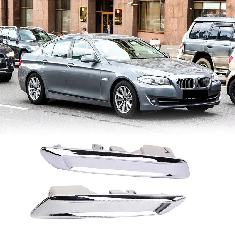 Car Front Left & Right Chrome Fender Trim Molding For-BMW F10 F11 528I 535I 51137336645 51137336646 CNIM Hot