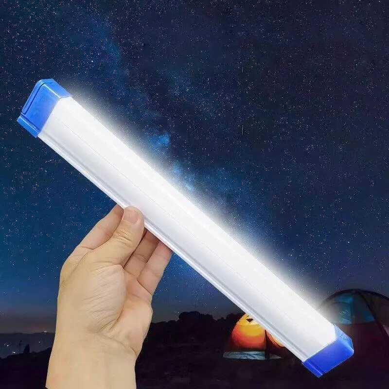 1 قطعة Led لمبة الطوارئ شحن أنبوب التخييم في الهواء الطلق الإضاءة السوق الليلي مصباح الفلورسنت المغناطيسي شحن مصباح لمبة مكتب
