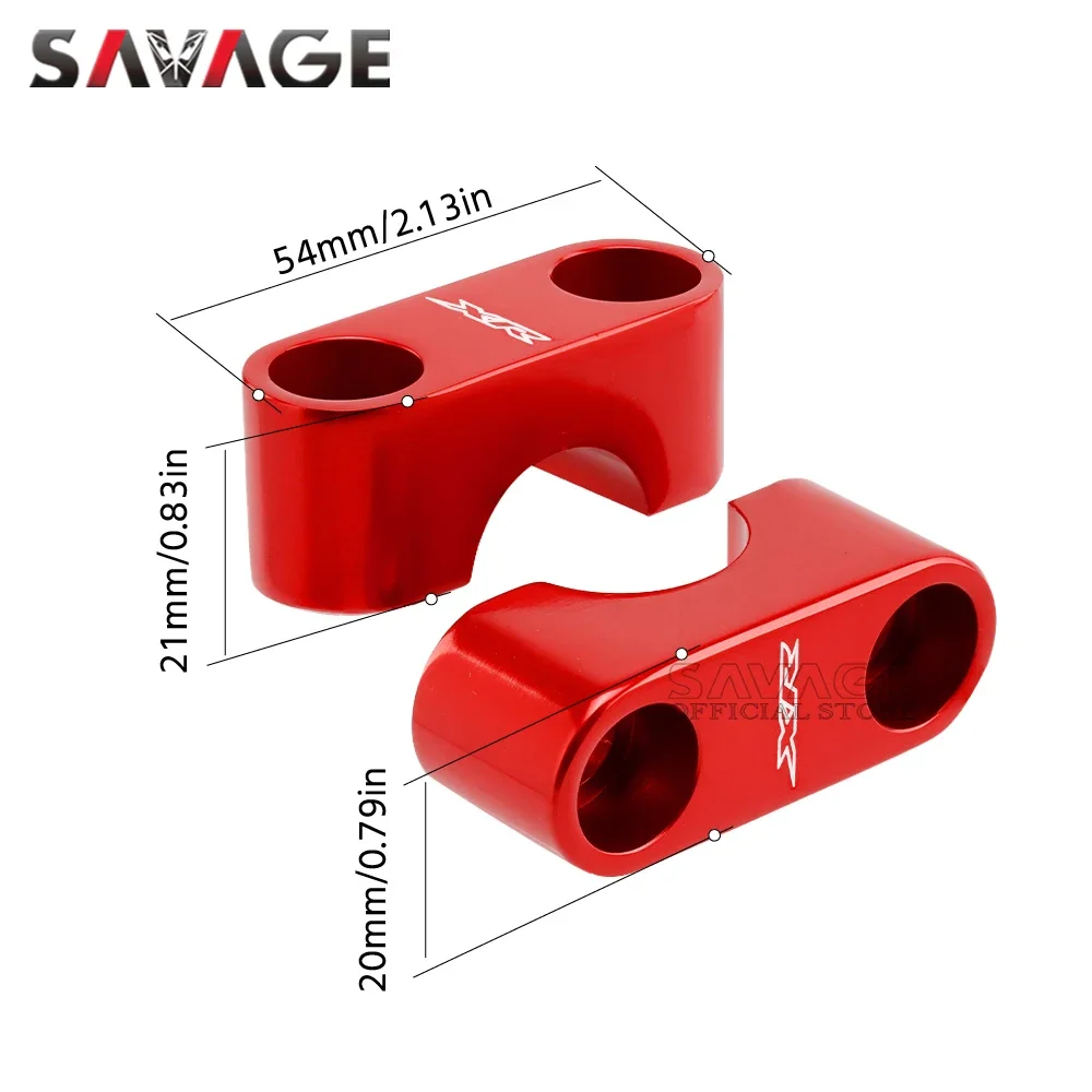 Handlebar Clamp Covers For HONDA XR650R/L XR250L/R XR230R XR400R XR600R XR 230/250/400 Motard Motorcycle Bar Riser Clamping Cap