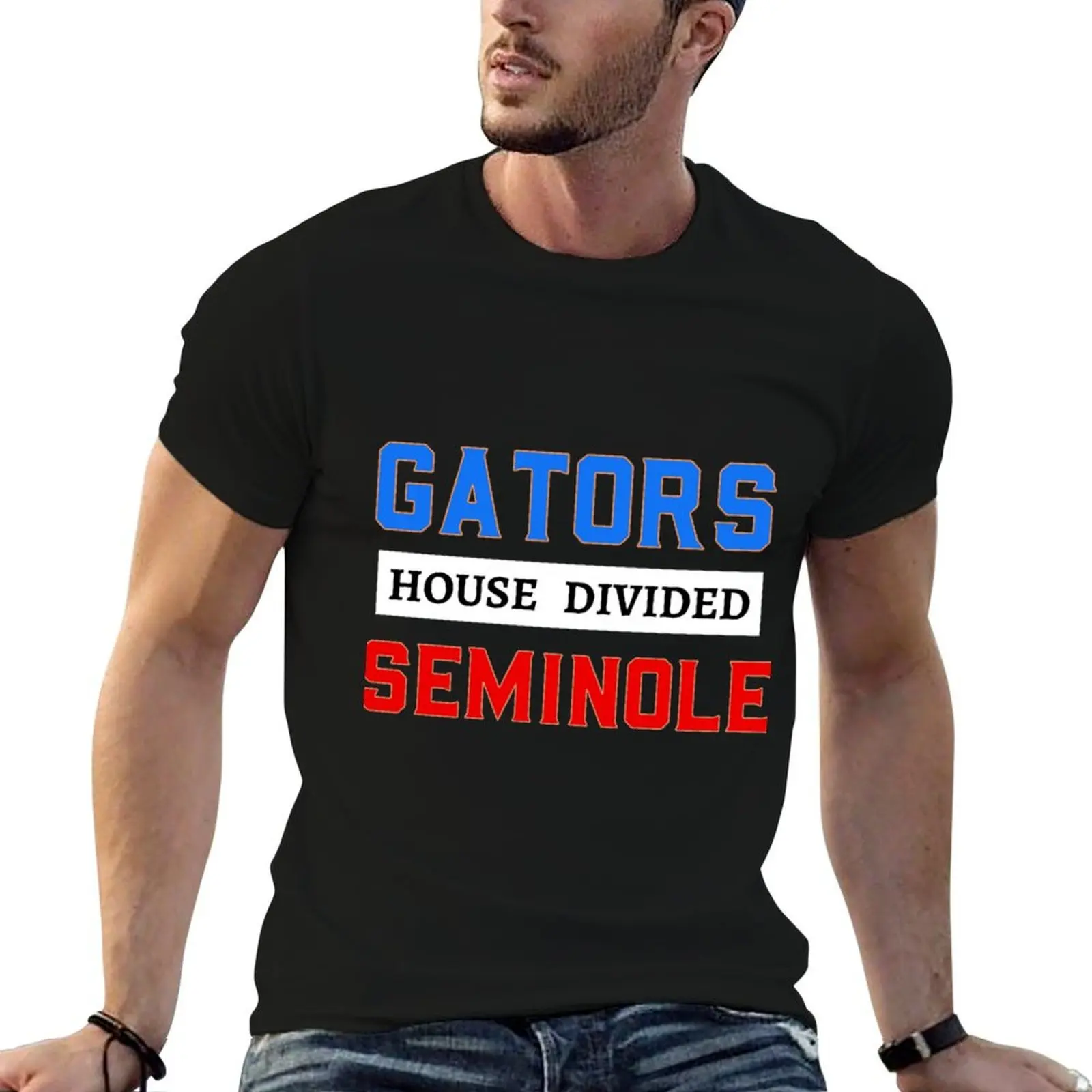 

Gators House Divided Seminole T-Shirt man t shirts high quality luxury brand anime tshirt T-Shirt