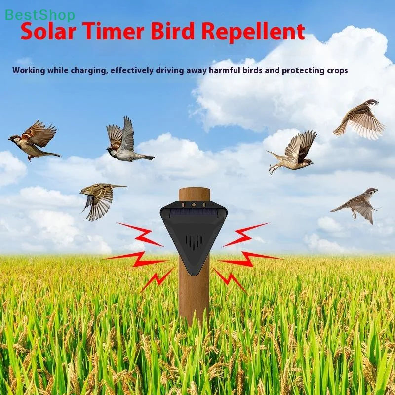 

〔Victoria〕Solar Alarm Bird Repeller with 13 Modes of Sound Playback