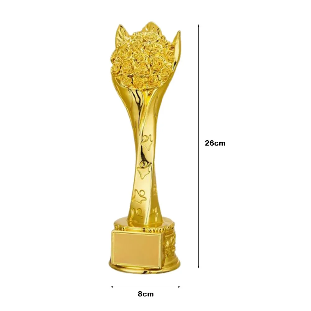Crown Pentagram Competition Trophy Medal Golden Color Universal Medals Gold Color Multi Size Pentagram Trophy