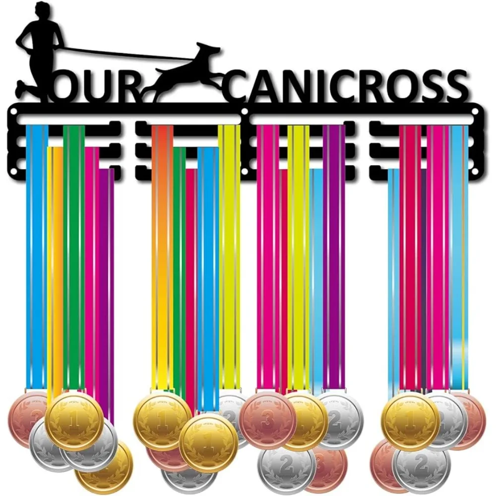 

Our Canicross Medal Holder Sport Walk A Dog Medals Hanger Display Stand Wall Mount Decor Holders Runner Athlete for Runners Home