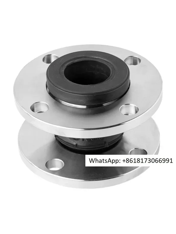 304 stainless steel flange soft connection rubber soft joint EPDM pipeline shock absorber throat rubber soft connection