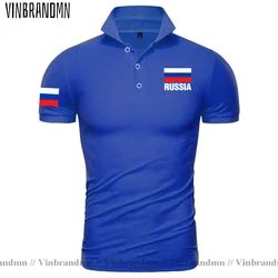 Russia Flag Polo Shirts Men & Women Unisex Printed Letter Shirt Russian Federation Brands Man Polos Homme Business & Casual Tops