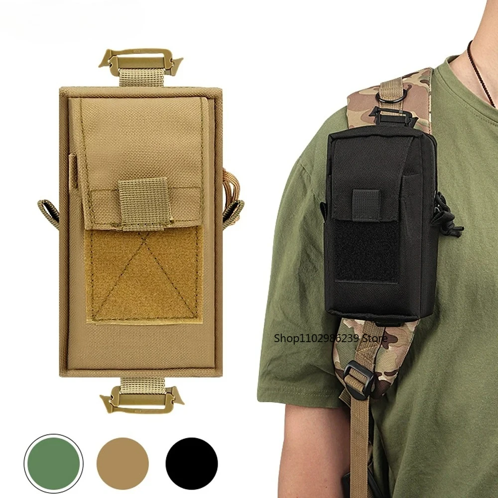 Tactical Molle Phone Pouch Weatherproof Durable Backpack Strap Pouch for Outdoor, Hiking, Climbing & EDC Essentials